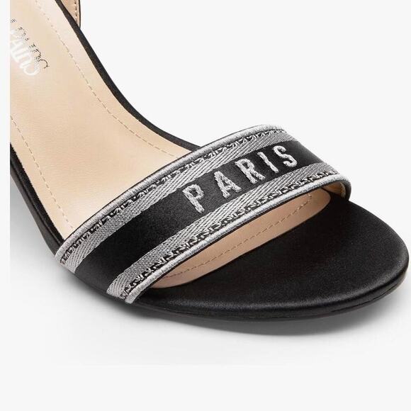 Black and silver parisian sandals - Picture 4 of 8